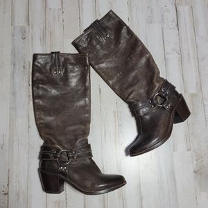 Frye Carmen Tall Harness Boots